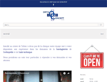 Tablet Screenshot of orthoconcept.be